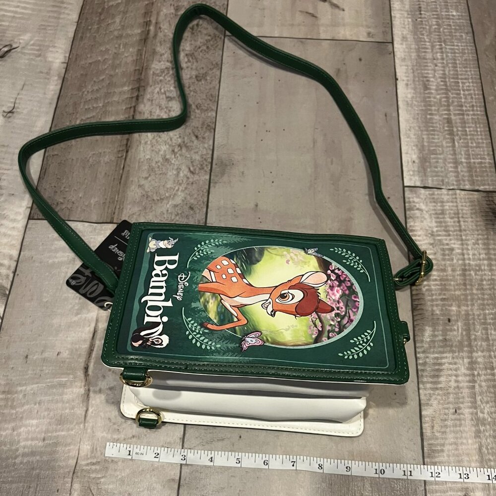 Loungefly Disney Bambi Classic Story Book Convertible Backpack Crossbody Bag NEW